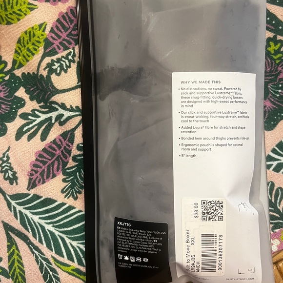 Brand New. Lululemon Built to Move Boxer Brief. - Picture 4 of 4